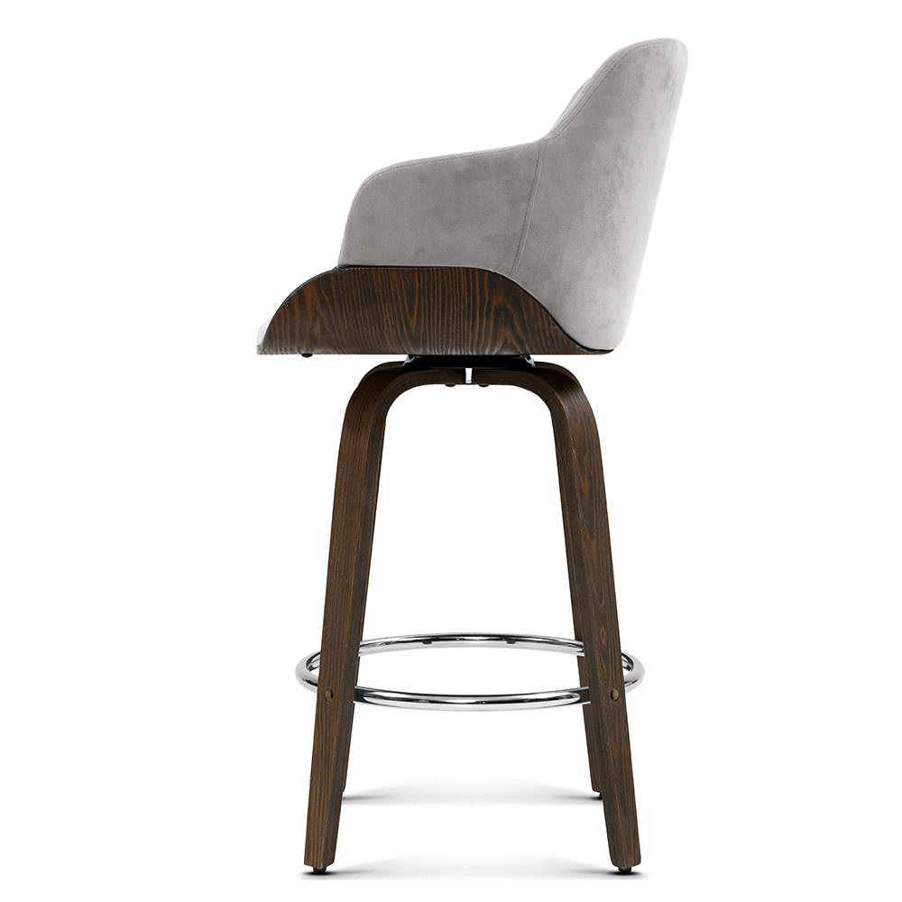 Artiss Velvet Bar Stools, Single or Set of 2 view 3