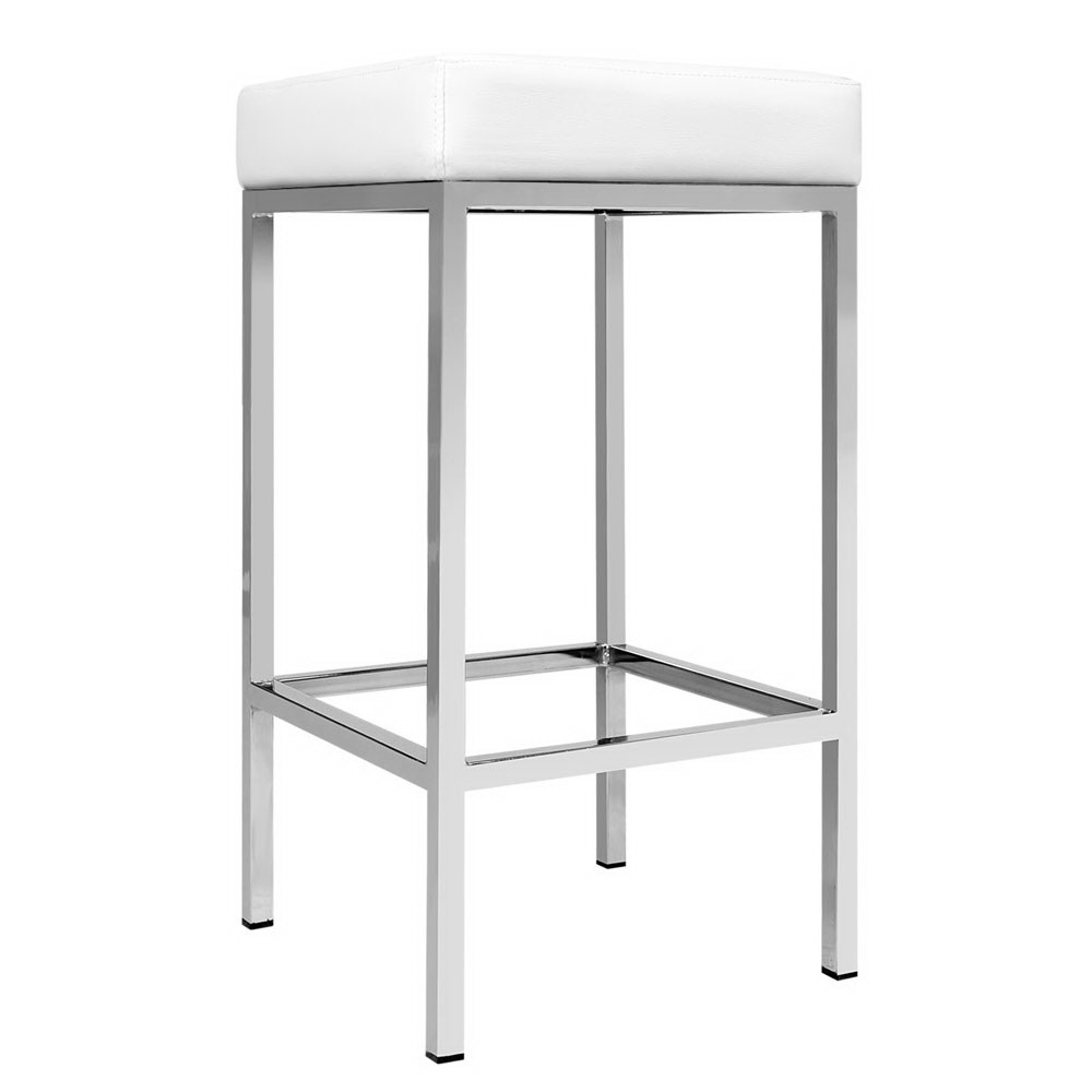 Artiss Bar Stools PU Leather White, Set of 2 or 4 view 4