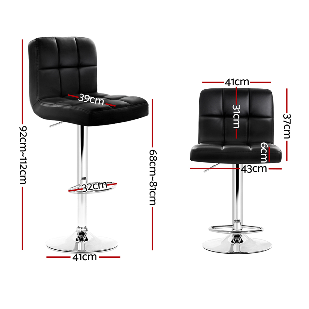 Artiss Noel Bar Stools Leather, Multi-Colour, Set of 2 or 4 view 2