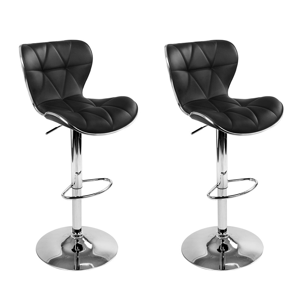 Artiss Chrome Gas Lift Bar Stools in Multiple Colours