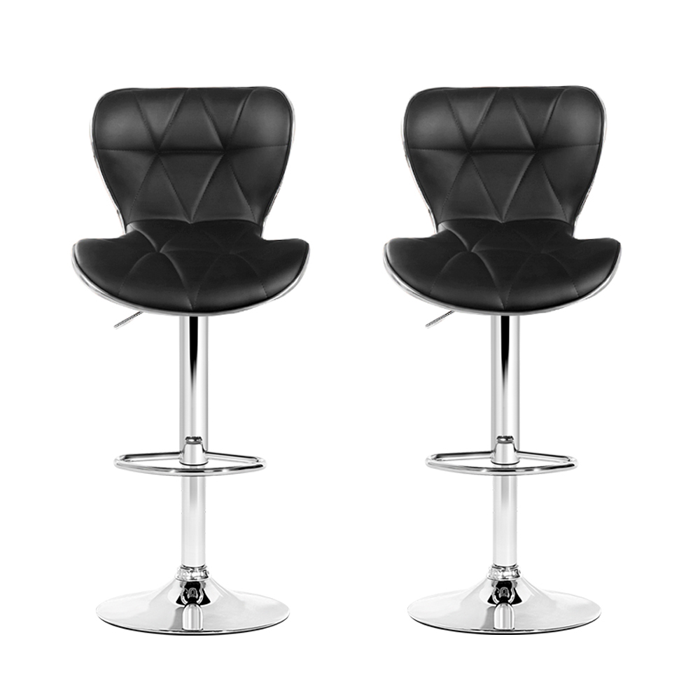 Artiss Chrome Gas Lift Bar Stools in Multiple Colours view 3