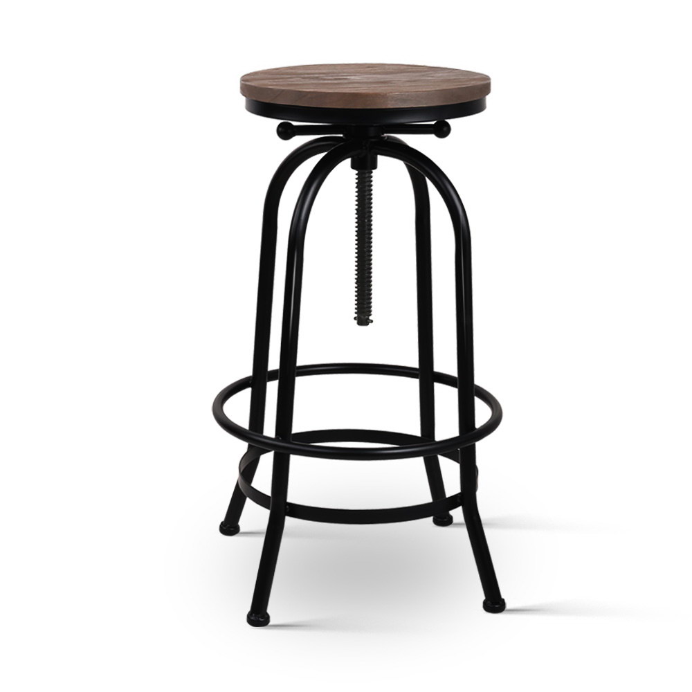 Artiss Angus Adjustable Wood Bar Stools
