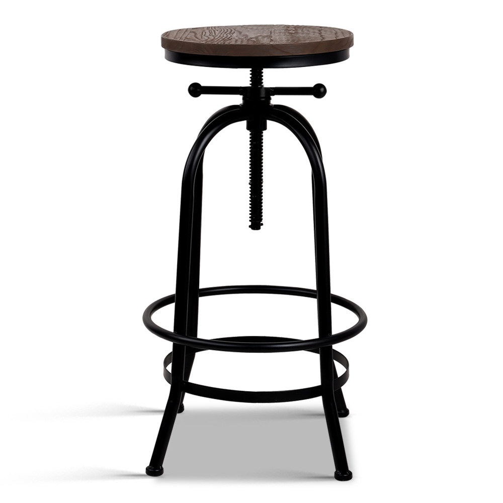 Artiss Angus Adjustable Wood Bar Stools view 3