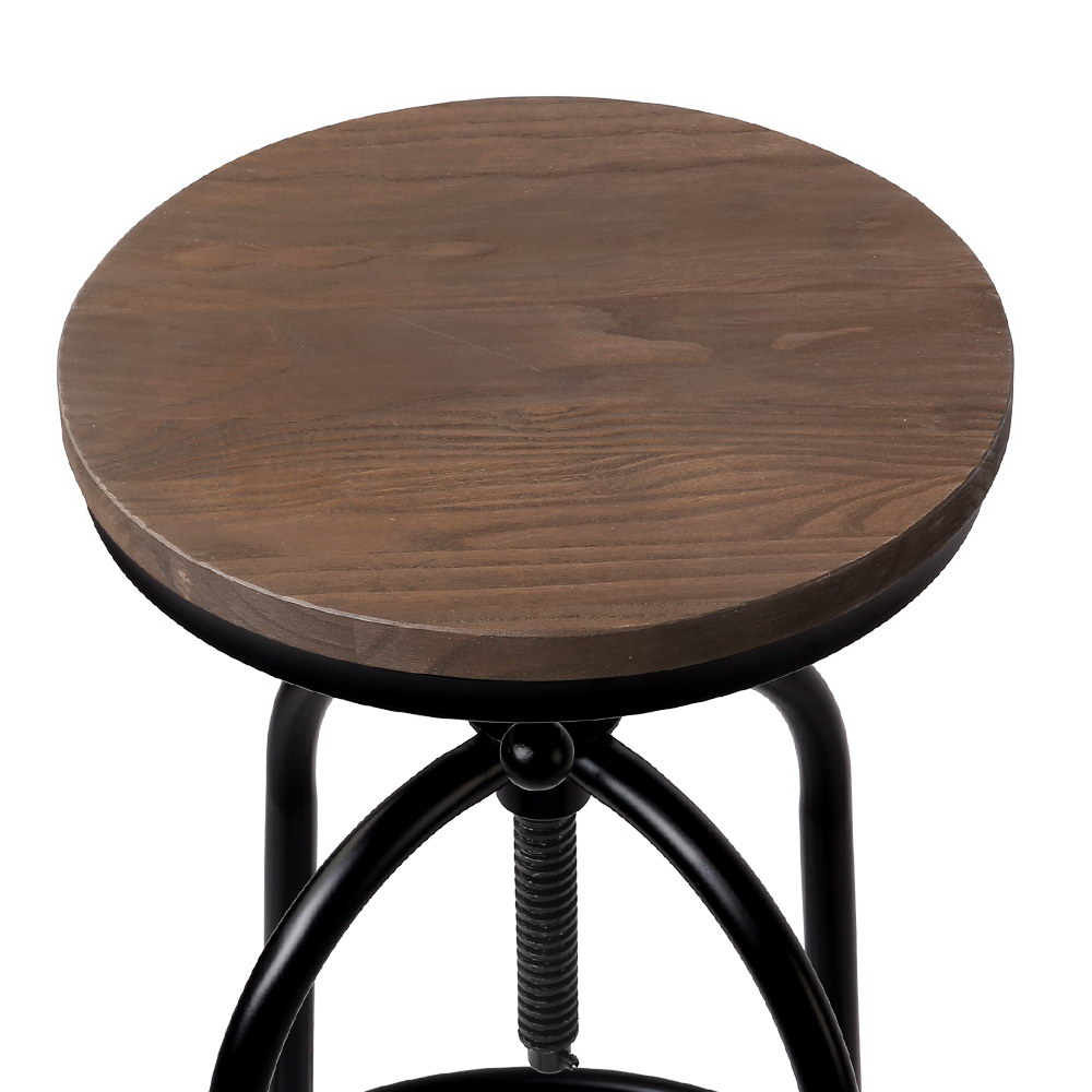 Artiss Angus Adjustable Wood Bar Stools view 4