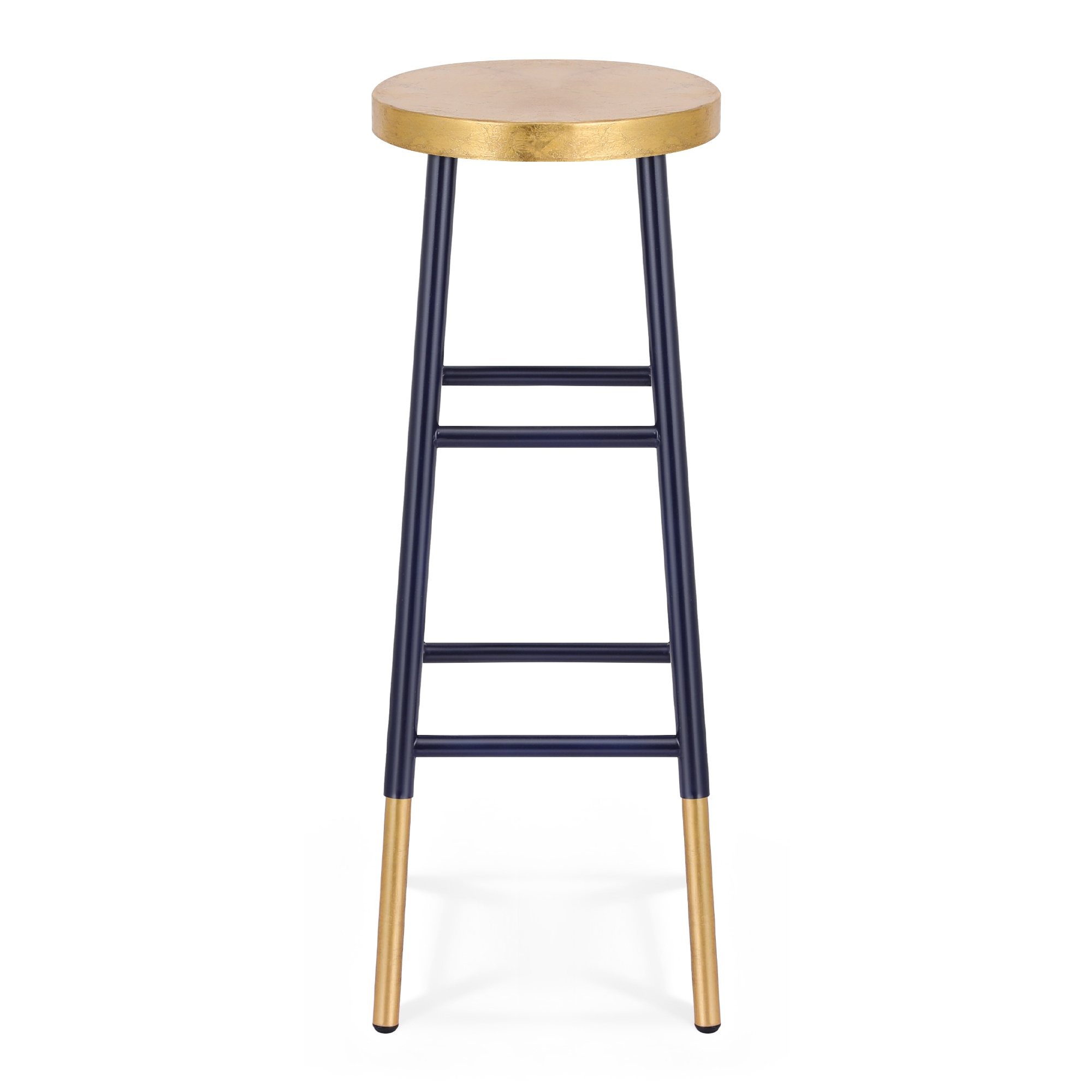 Artiss Gold and Navy Bar Stools, Single to Set of 3 view 3