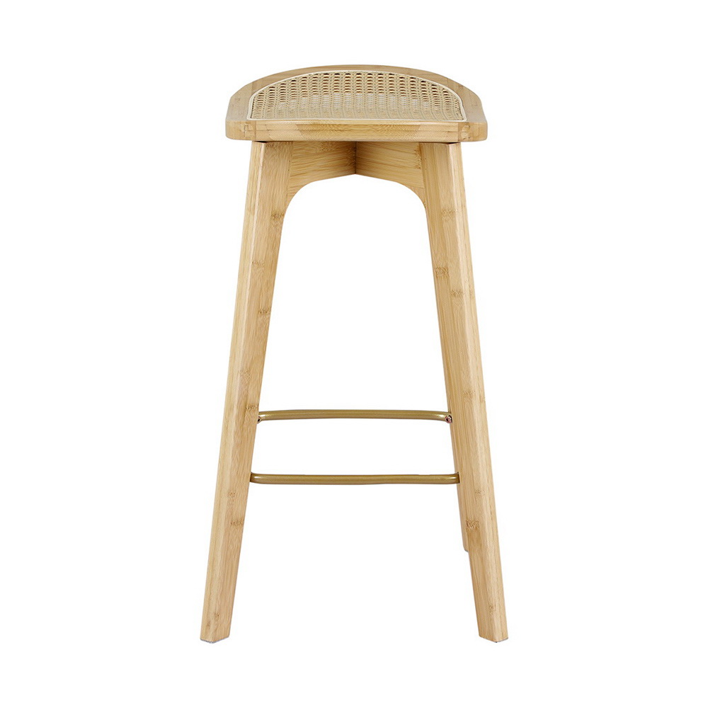 Artiss Bamboo Rattan Bar Stools, Single or Set of 2 view 3