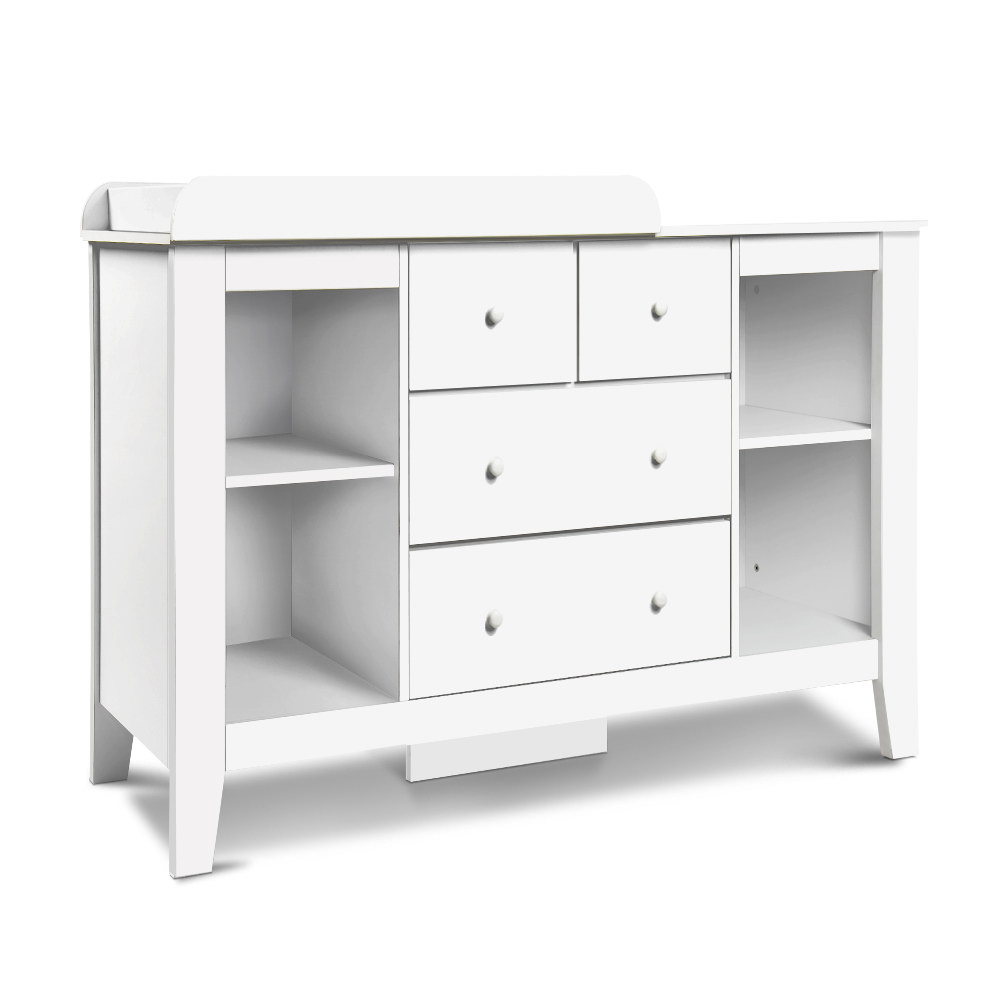 Keezi Baby Changing Table with Drawers and Shelves view 3