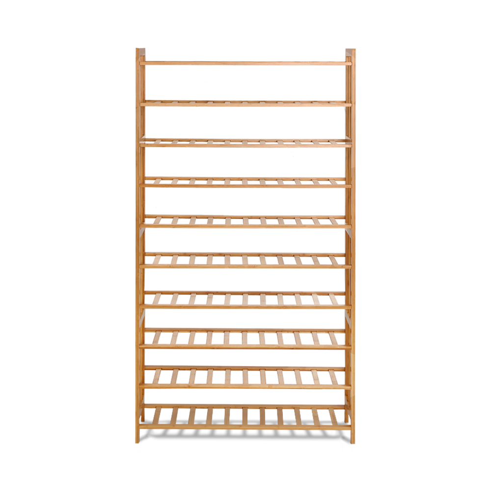 Artiss Bamboo Shoe Rack Cabinet 10-Tier 50 Pairs view 5