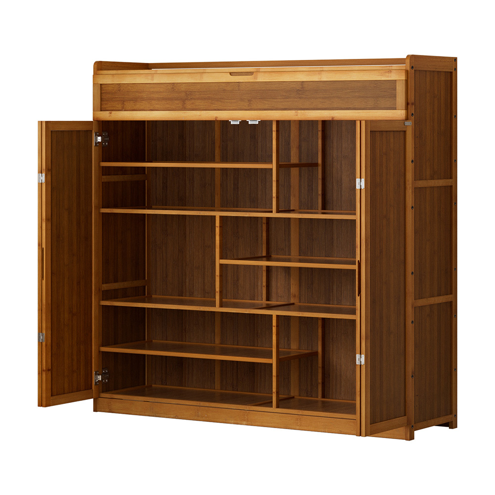 Artiss Bamboo Shoe Rack Cabinet 30 Pairs Storage Cupboard