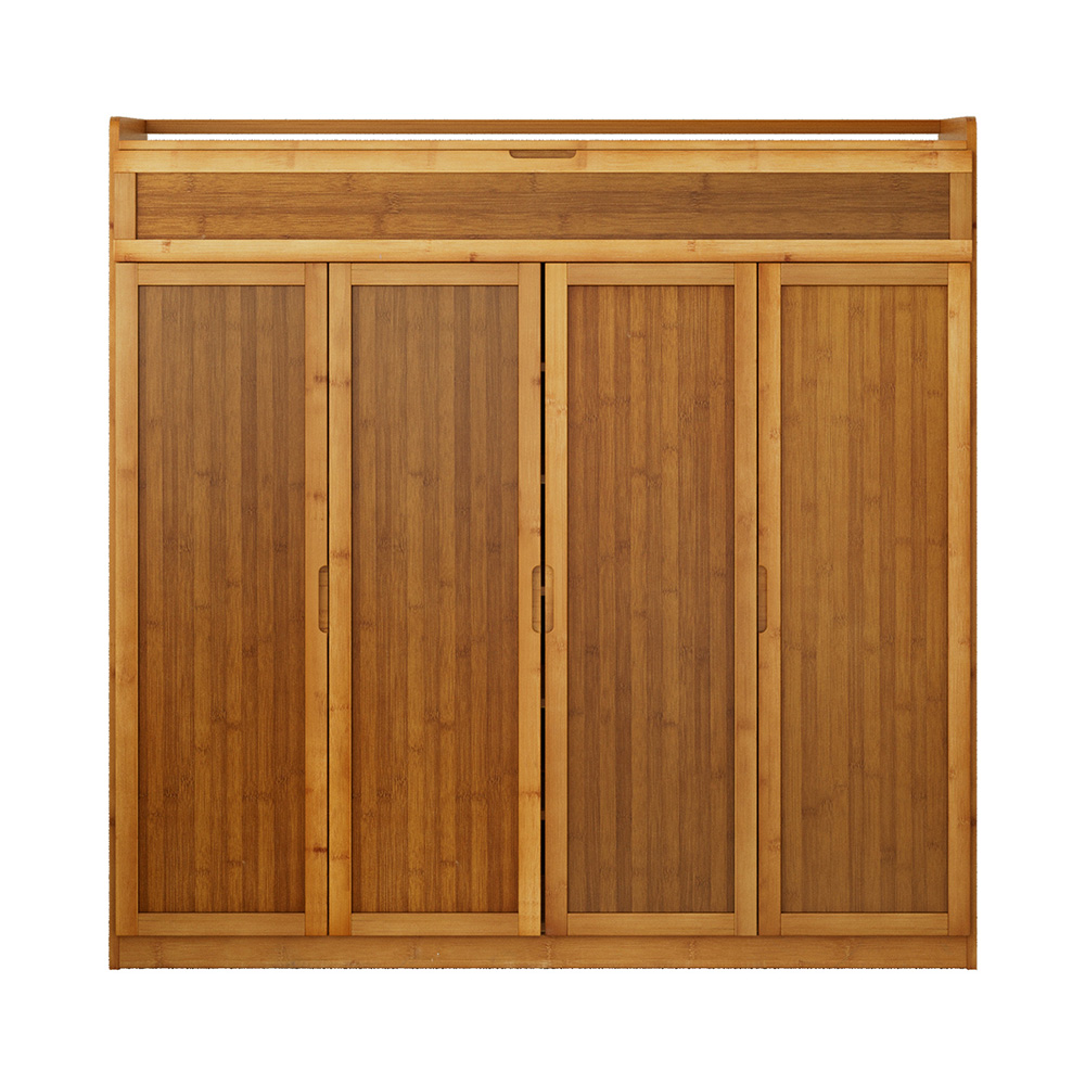 Artiss Bamboo Shoe Rack Cabinet 30 Pairs Storage Cupboard view 4