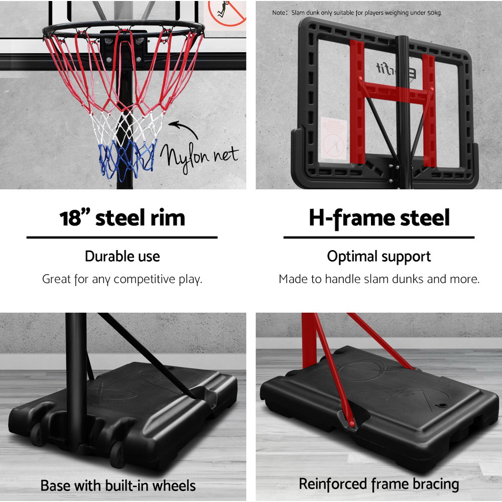 Everfit 3.05M Basketball Hoop Stand Regulation Height view 4