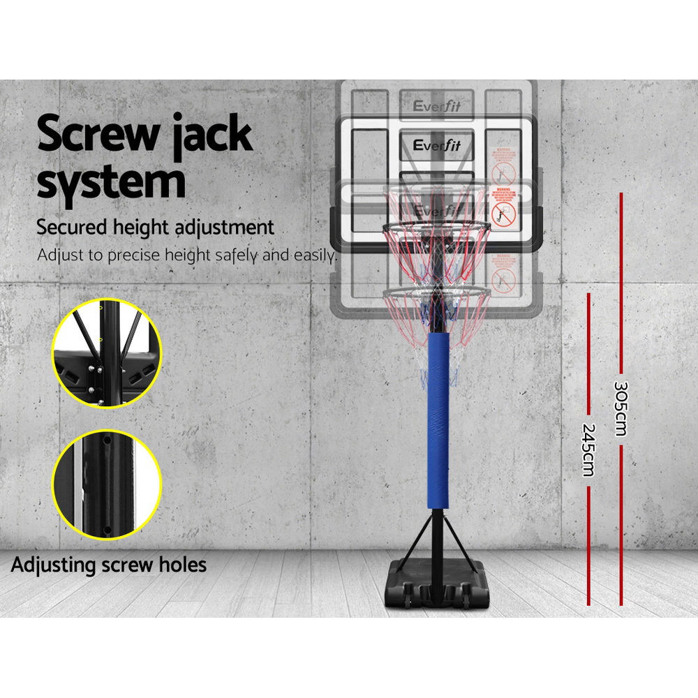 Everfit 3.05M Basketball Hoop Stand Regulation Height view 5