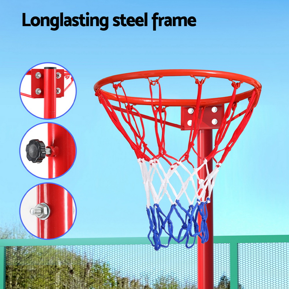 Everfit 3.05M Netball Hoop Stand System Adjustable view 5