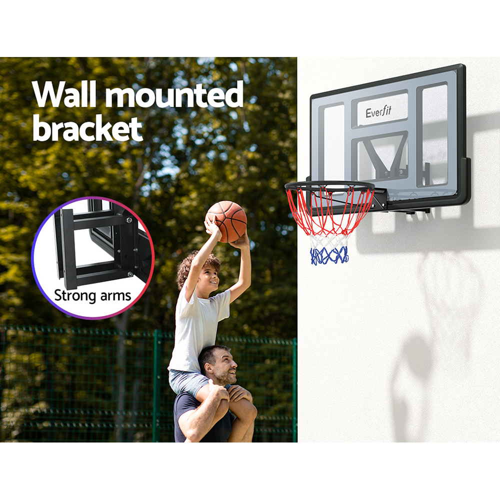 Everfit 45-Inch Basketball Hoop with Wall Mounted Backboard view 4