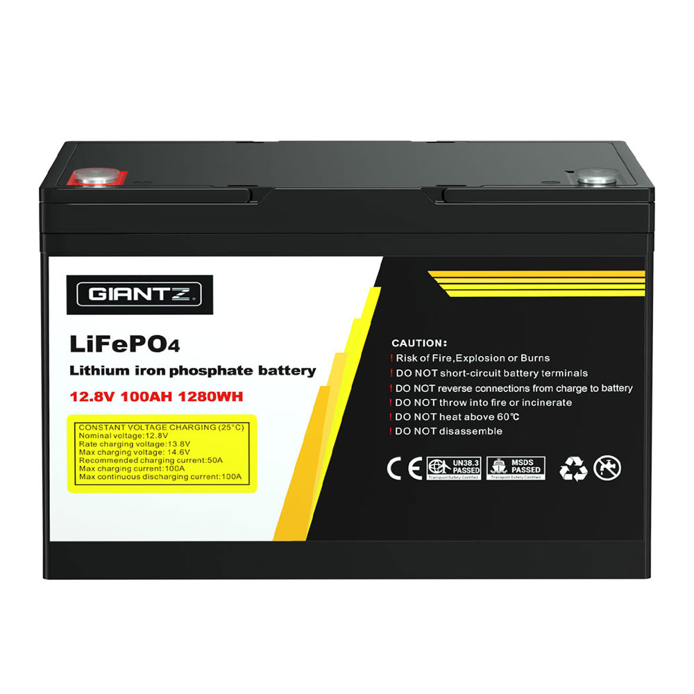 Giantz 12V 100Ah Lithium Battery LiFePO4 Deep Cycle view 3