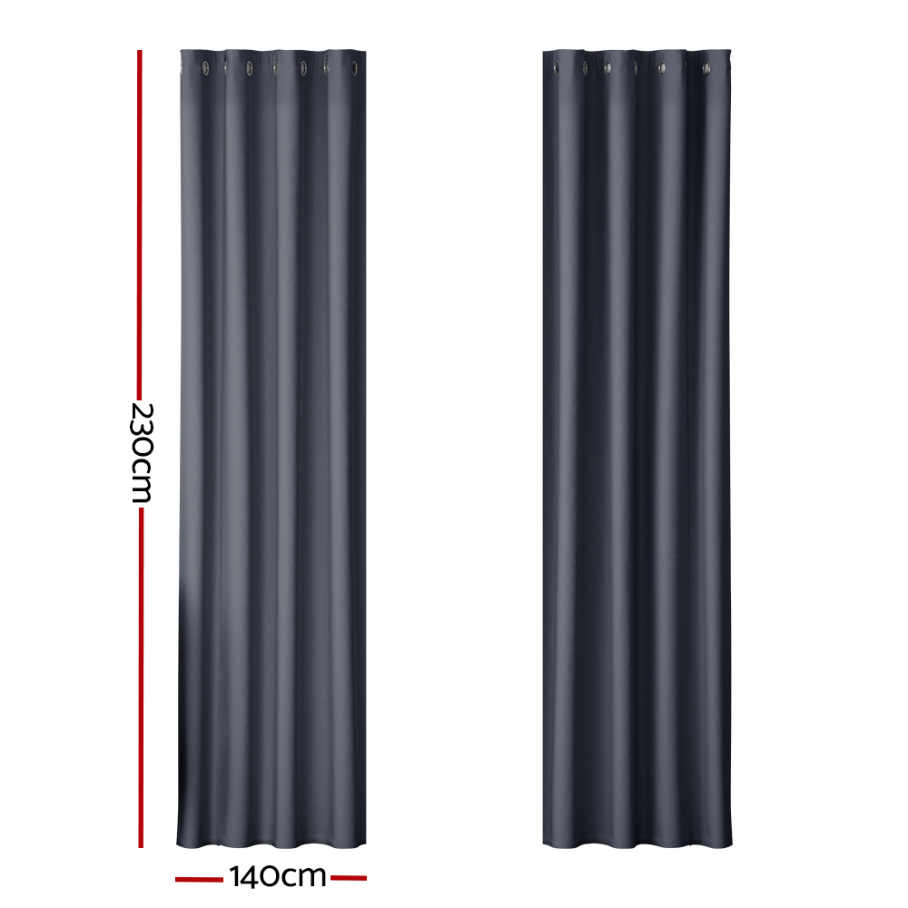 Artiss Blockout Curtains Eyelet in Multiple Sizes view 2