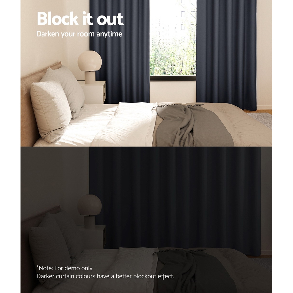 Artiss Blockout Curtains Eyelet in Multiple Sizes view 4