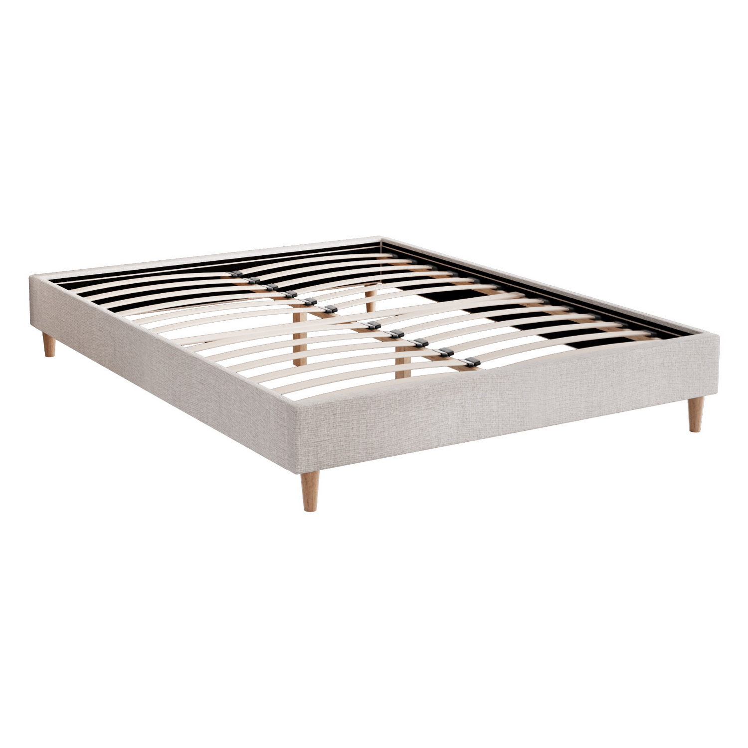Artiss Zora Bed Frame, Beige, Multiple Sizes view 2