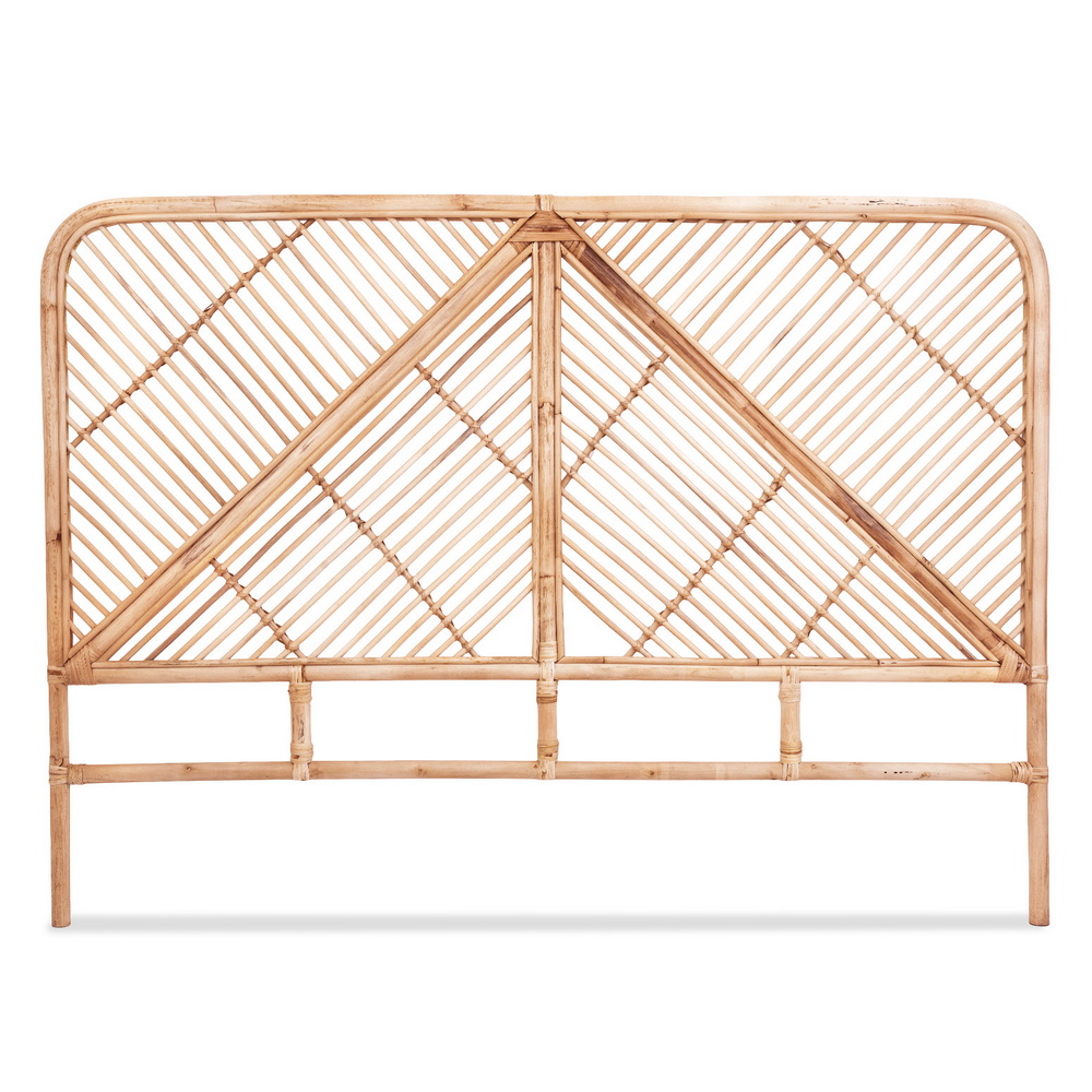 Artiss FRED Rattan Bed Headboard, Pine view 4