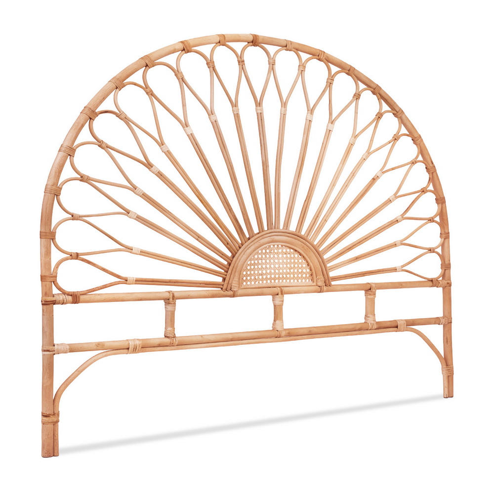 Artiss MARI Rattan Bed Headboard, Pine