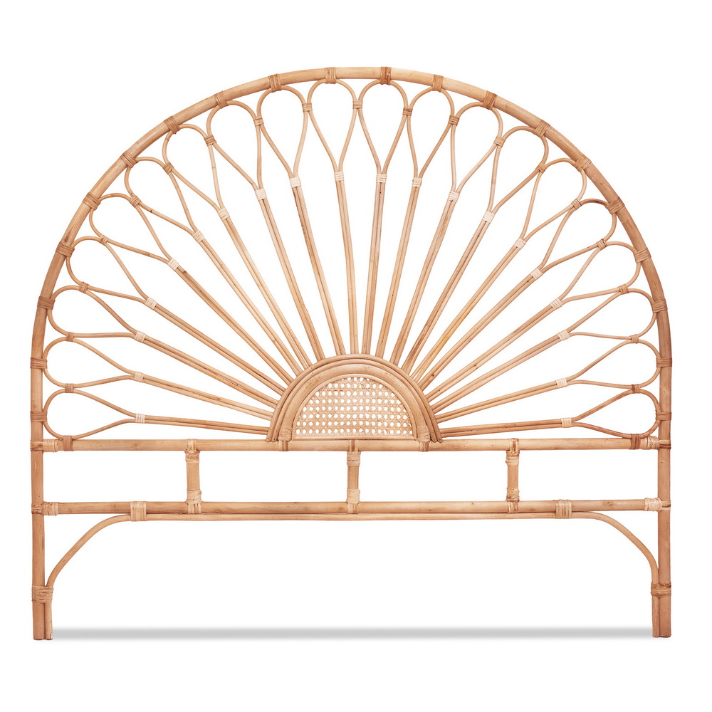 Artiss MARI Rattan Bed Headboard, Pine view 3