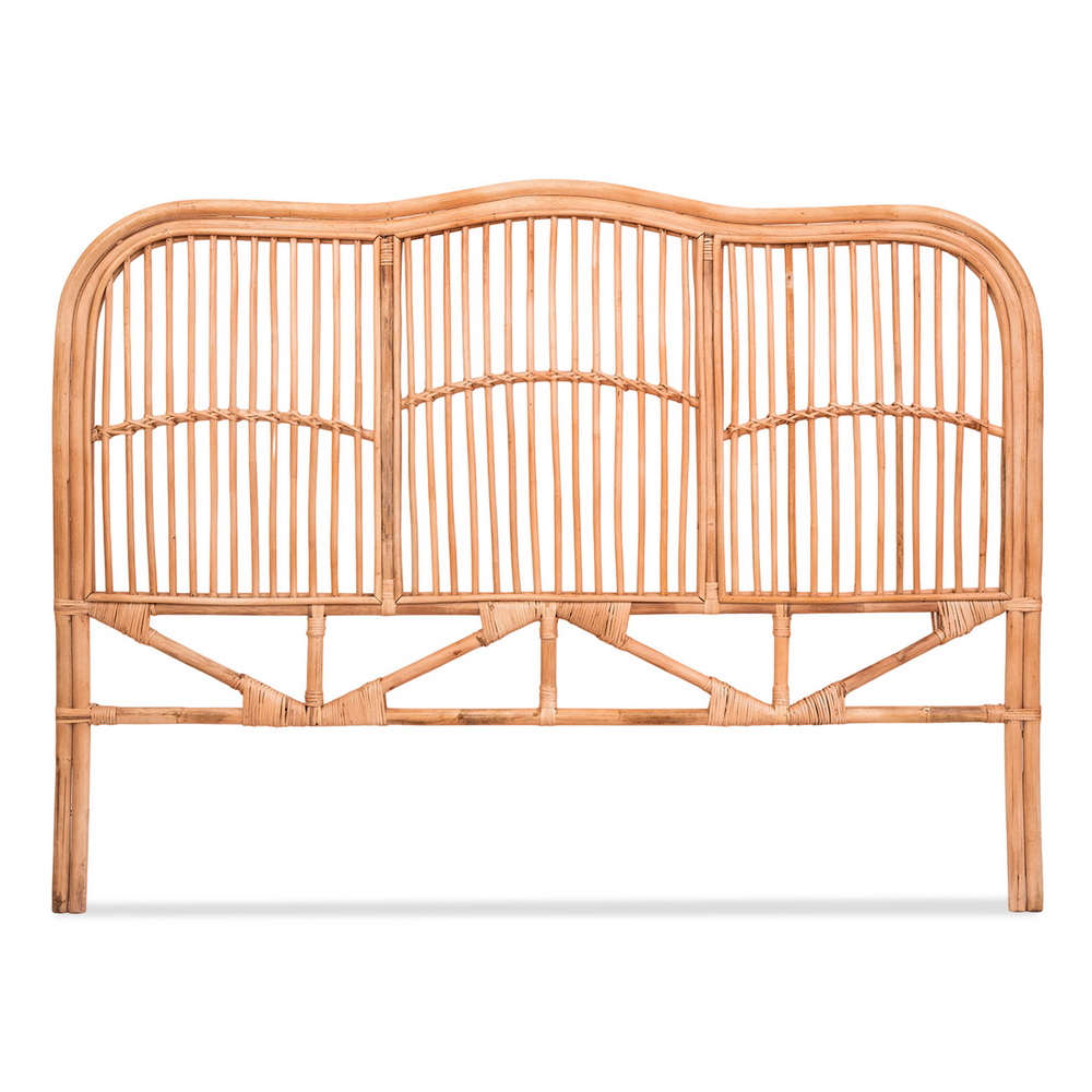 Artiss NERO Rattan Bed Headboard, Pine view 3
