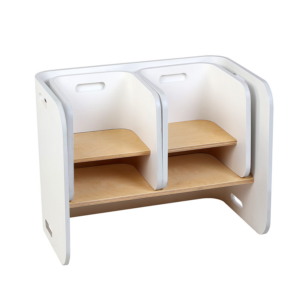 Keezi 3-Piece Birch Plywood Kids Table and Chairs Set view 3