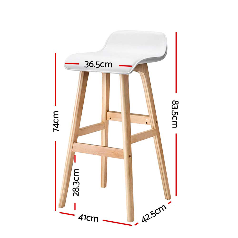 Artiss Sliva PU Leather Bar Stools in Multiple Colours view 2