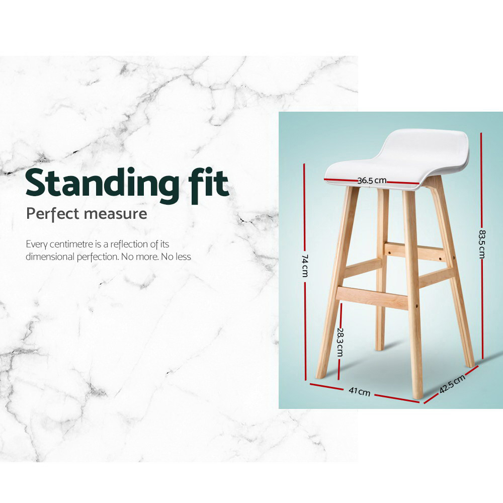 Artiss Sliva PU Leather Bar Stools in Multiple Colours view 4