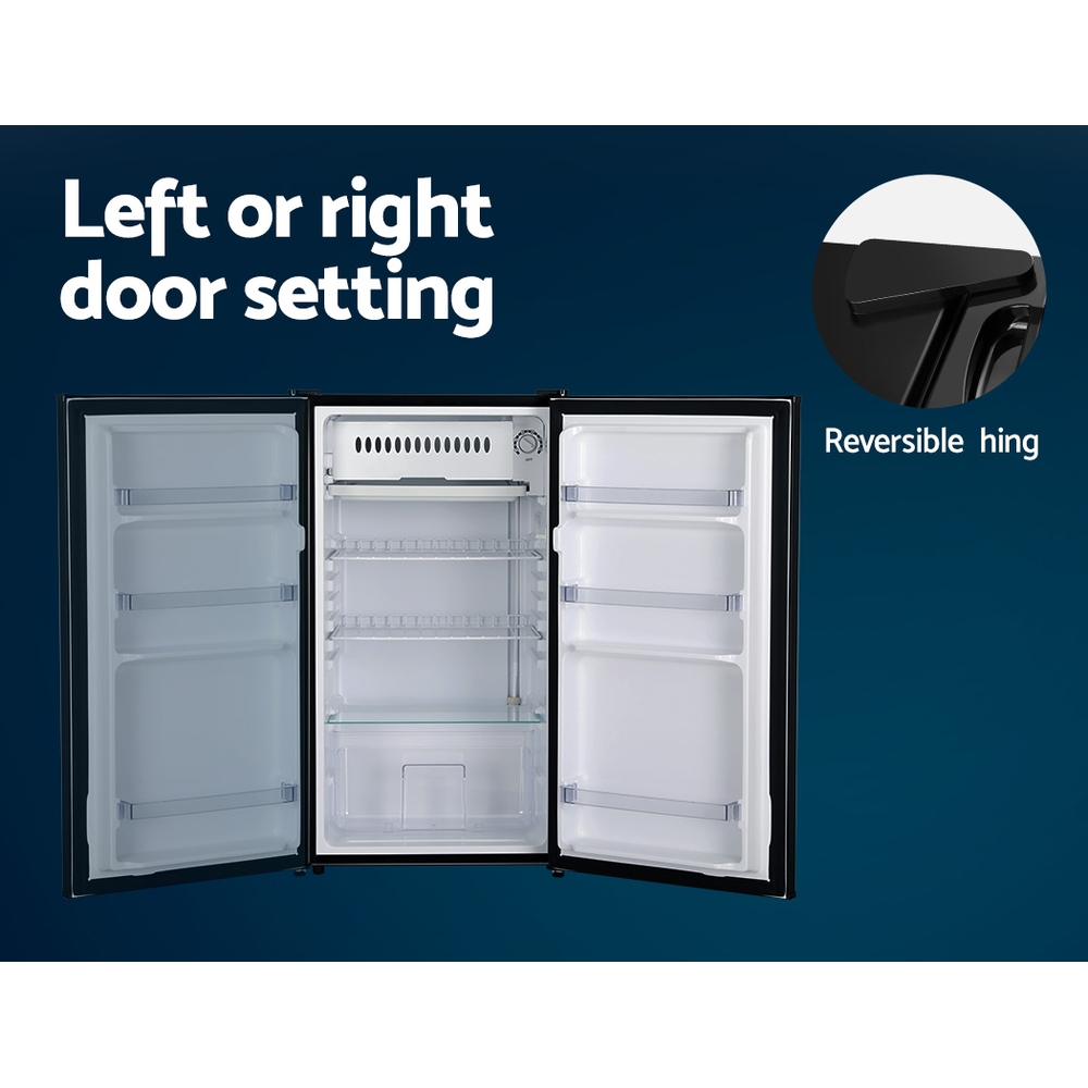 Devanti 95L Bar Fridge with Chiller Compartment view 5