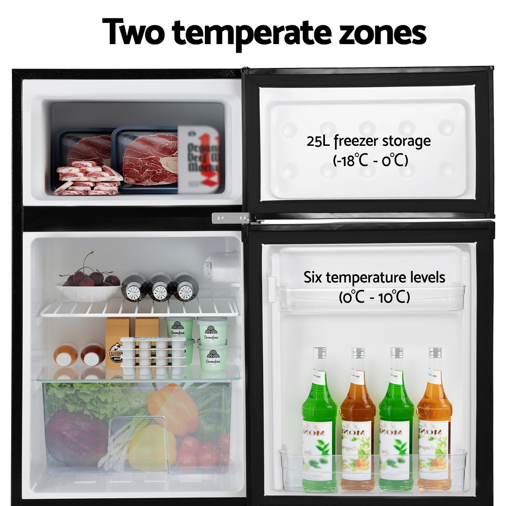 Devanti 85L Bar Fridge Mini Freezer Refrigerator view 4