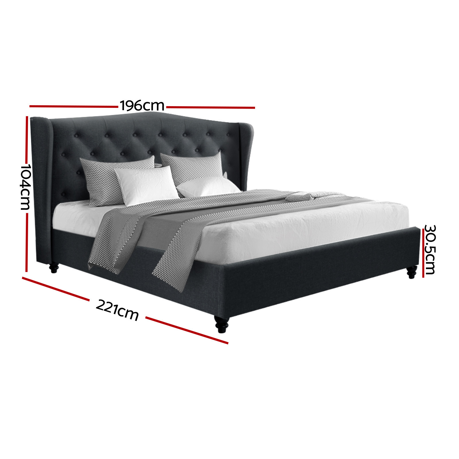 Artiss Pier French Provincial Bed Frame, Various Sizes view 3