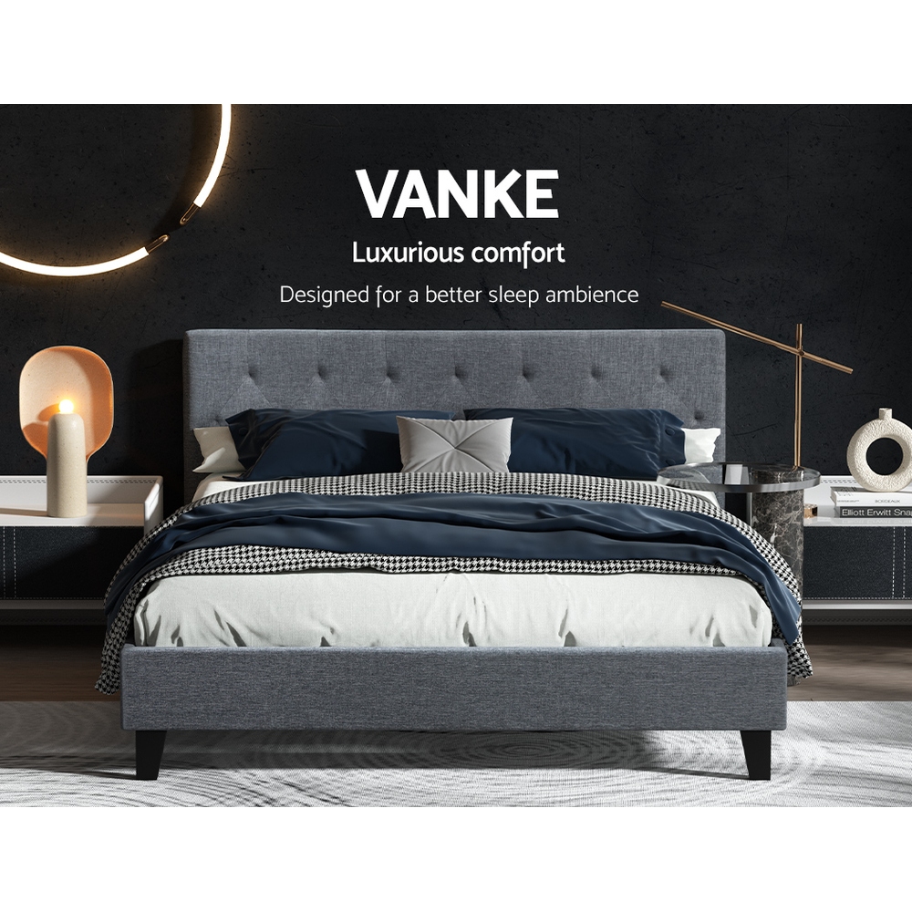 Artiss Vanke Linen Bed Frame, Multiple Sizes view 4