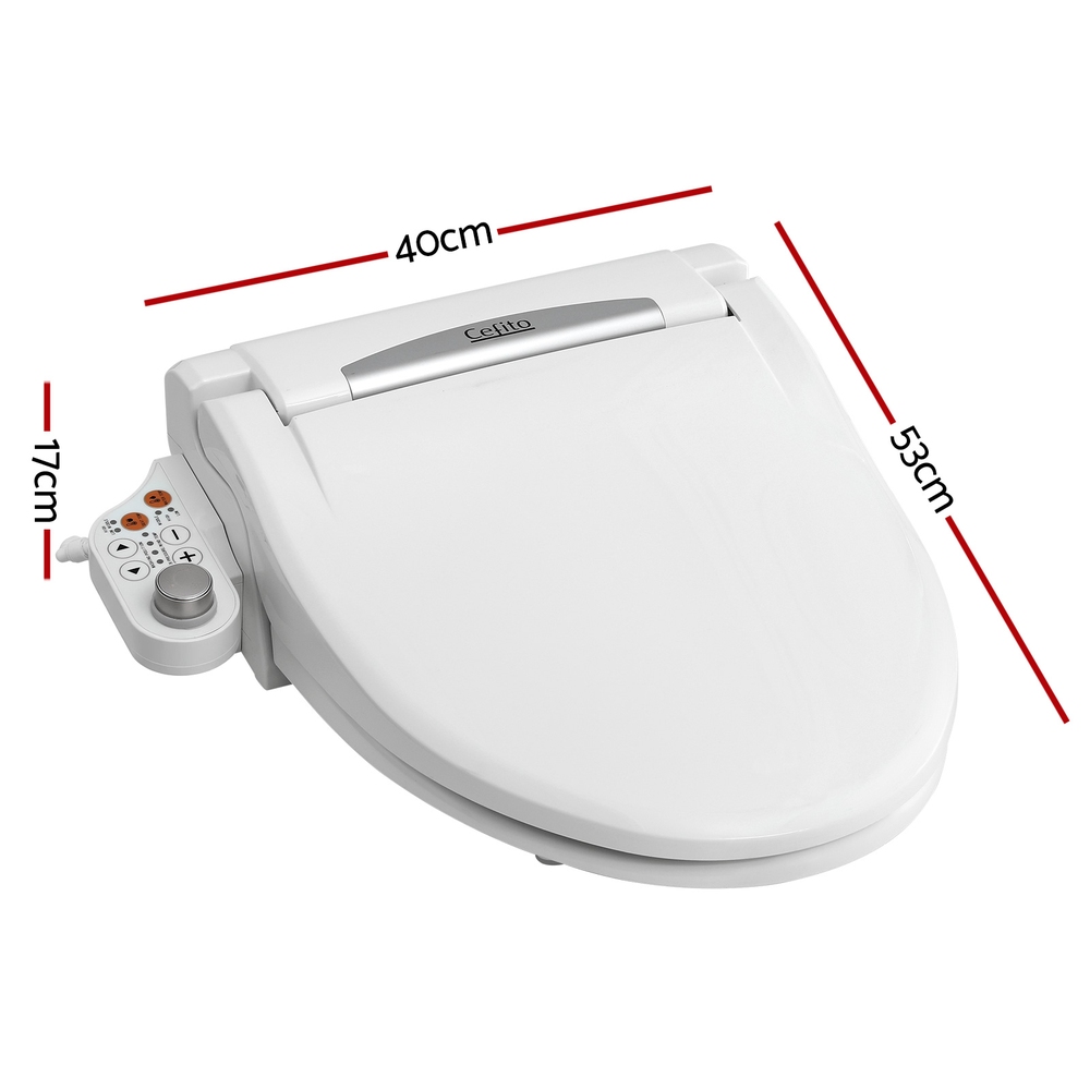 Cefito Electric Bidet Toilet Seat with Remote and LED Light view 2