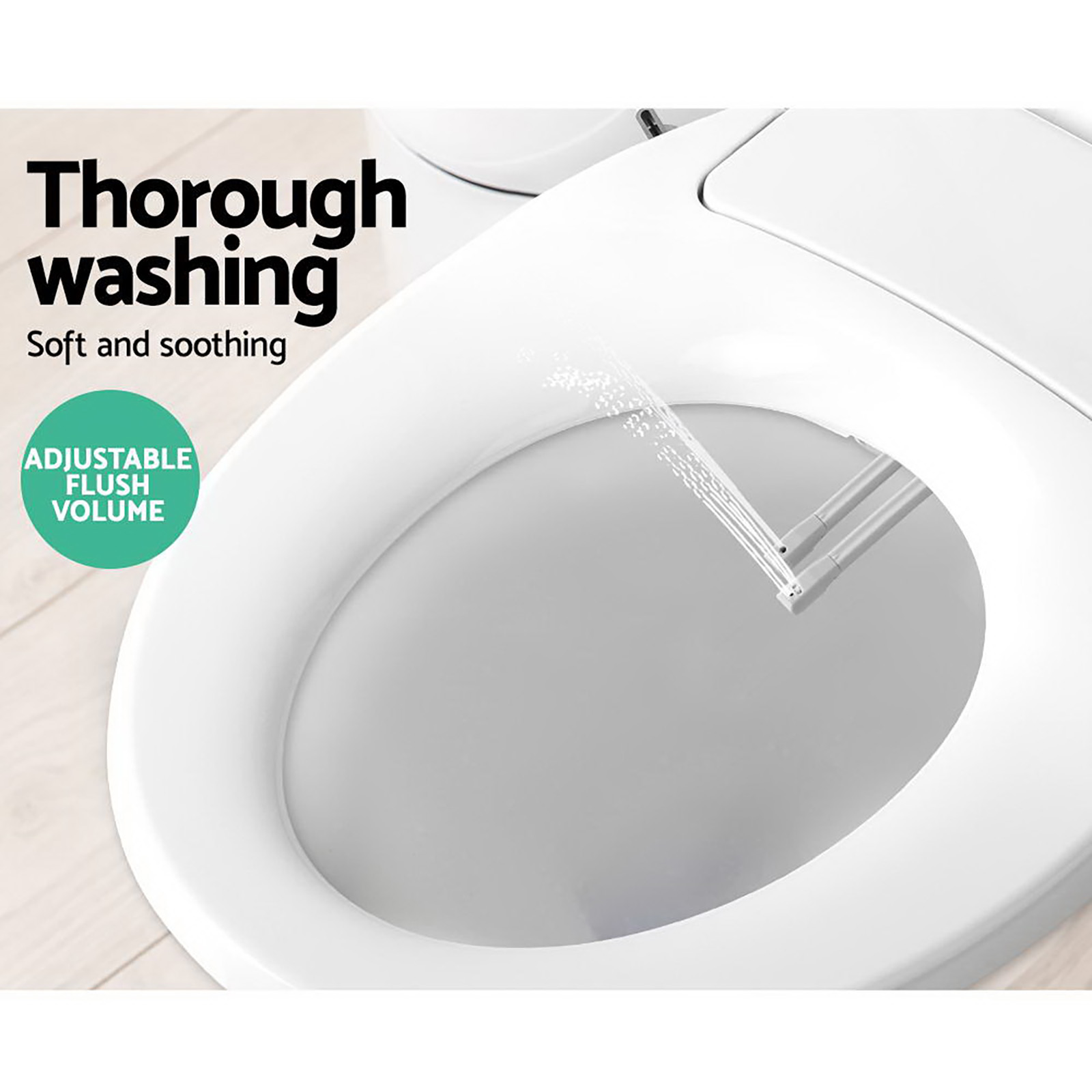 Cefito Non-Electric Bidet Toilet Seat, Knob Control view 5