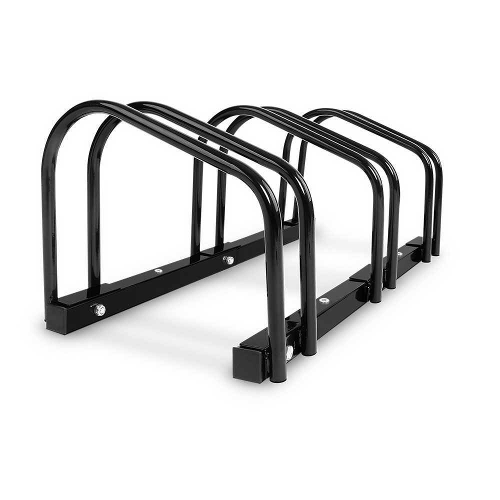 Weisshorn 3 Bike Stand Floor Parking Rack, Black