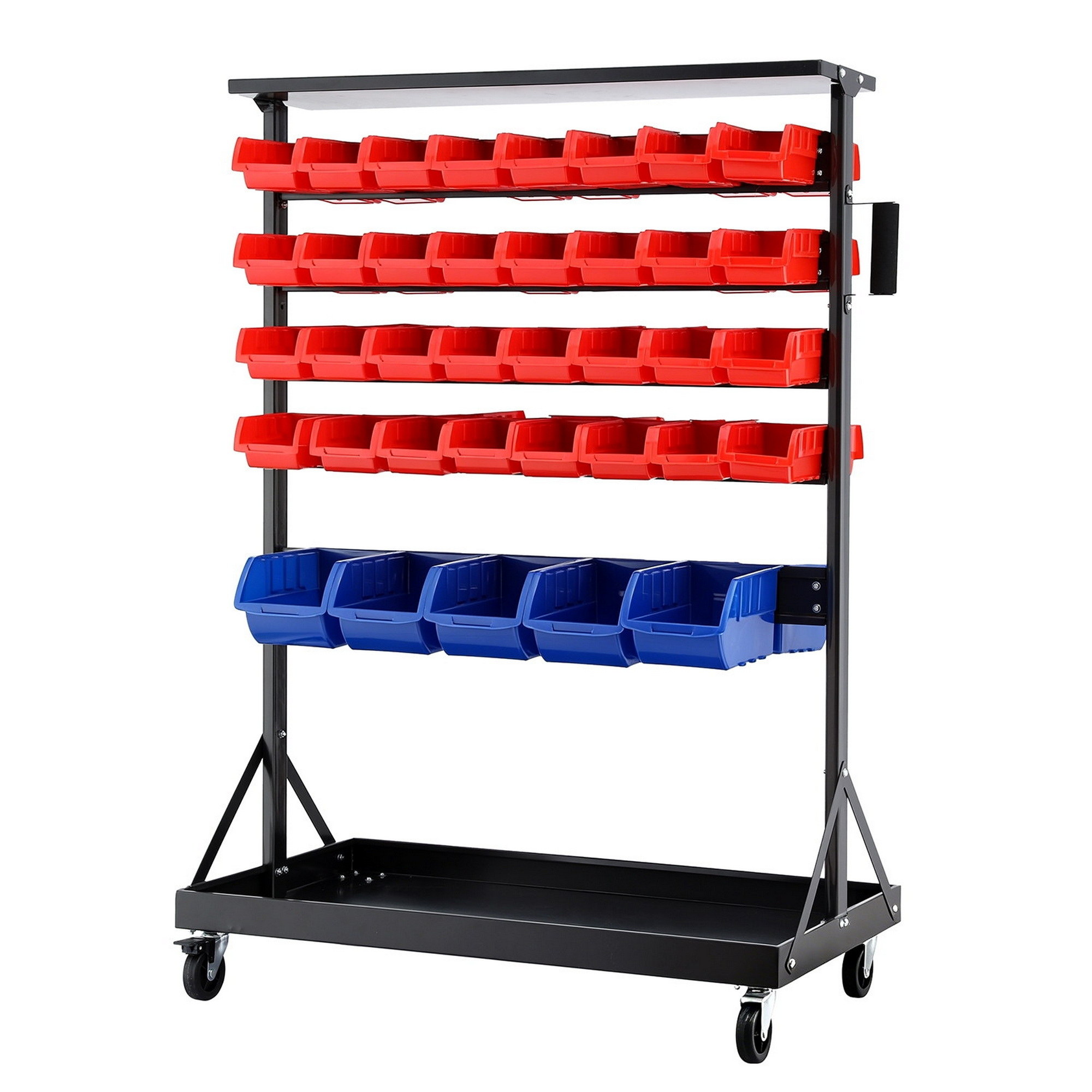 Giantz 74 Bin Double Sided Mobile Storage Rack view 2