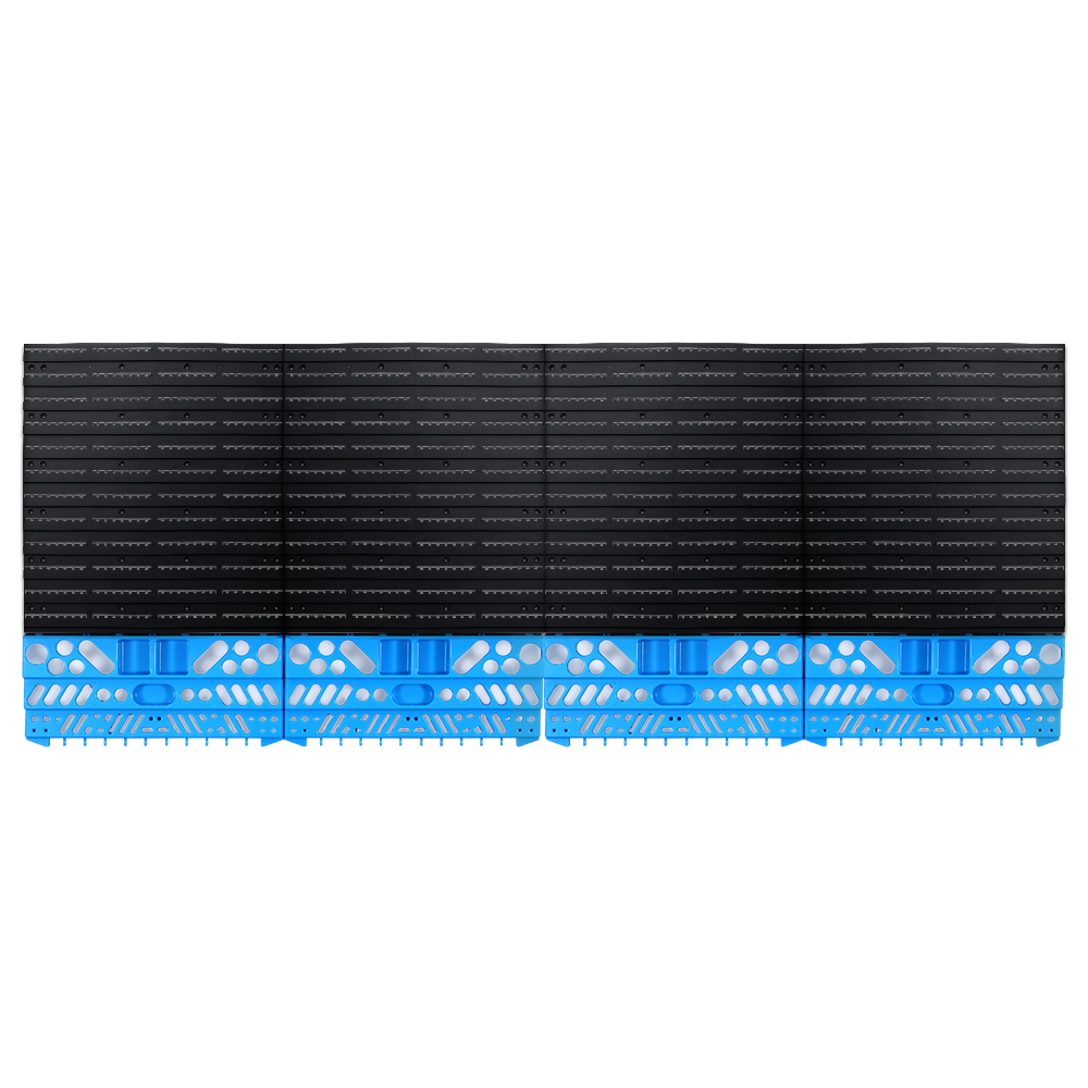 Giantz Wall Mounted Storage Bin Rack 108 Bins, Twin Set view 3