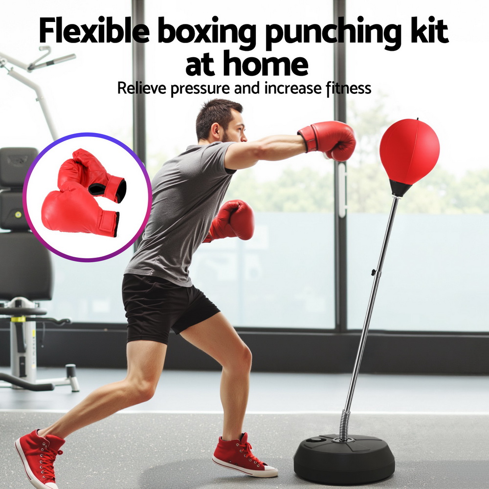 Everfit 150cm Punching Bag Stand with Gloves and Pump view 4