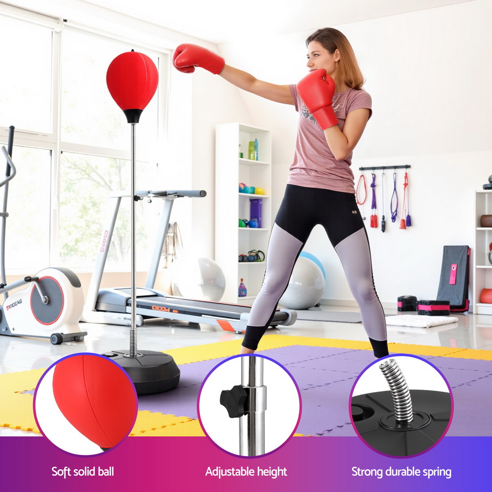 Everfit 150cm Punching Bag Stand with Gloves and Pump view 5