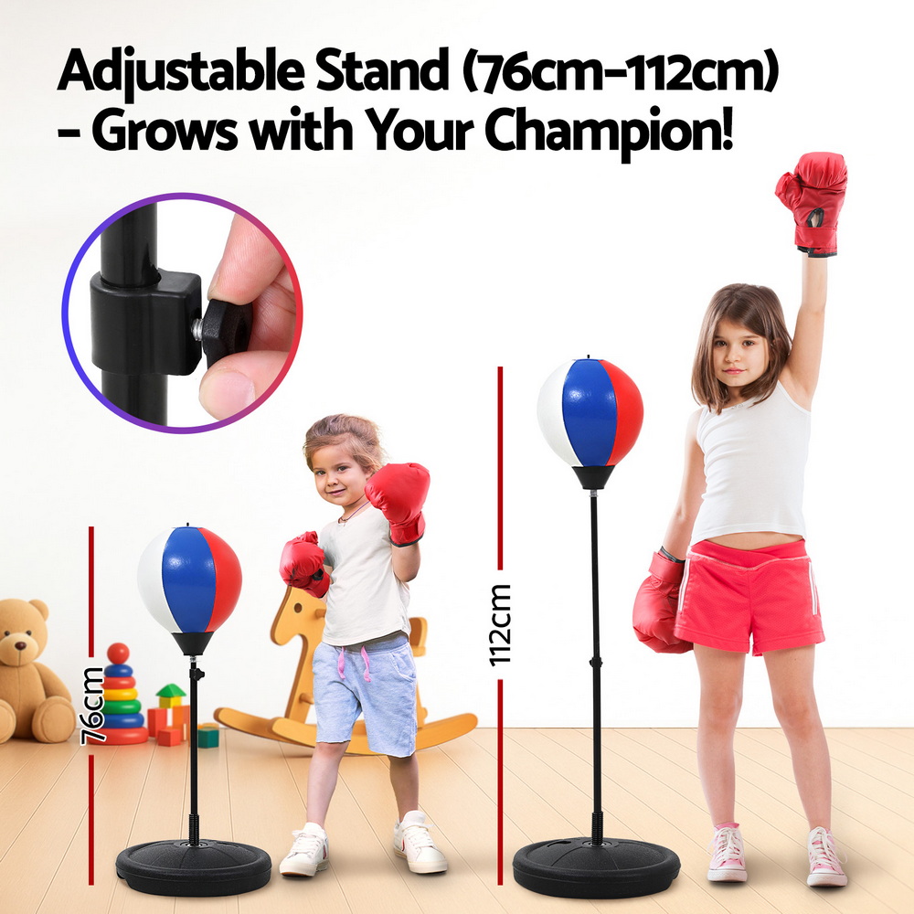 Everfit Kids Punching Bag Stand with Gloves and Pump view 4
