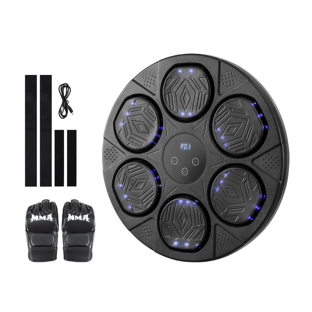 Everfit Wall-Mounted Boxing Machine with LED Display & Gloves