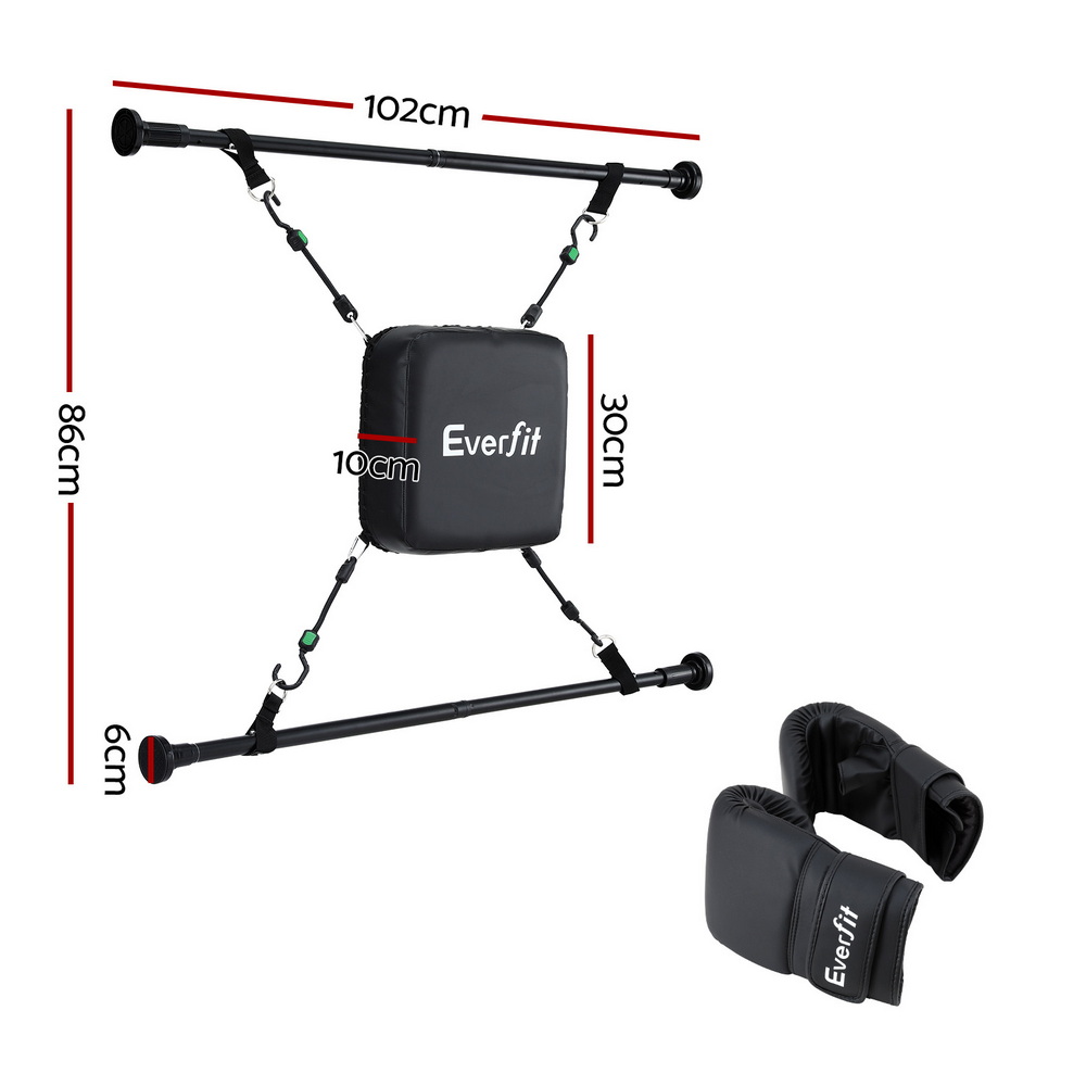Everfit Doorway Punching Bag with Boxing Gloves Adjustable view 2