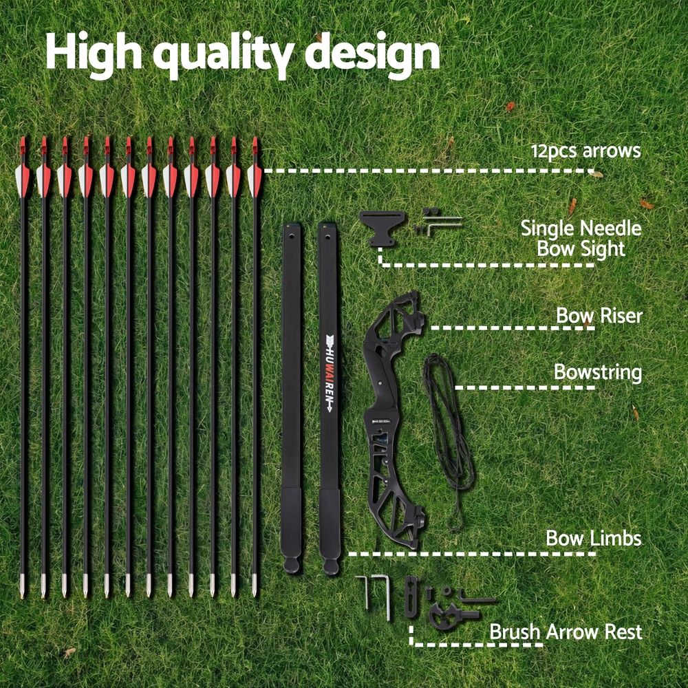 Everfit 55lbs Bow Arrow Set for Archery Beginners view 4