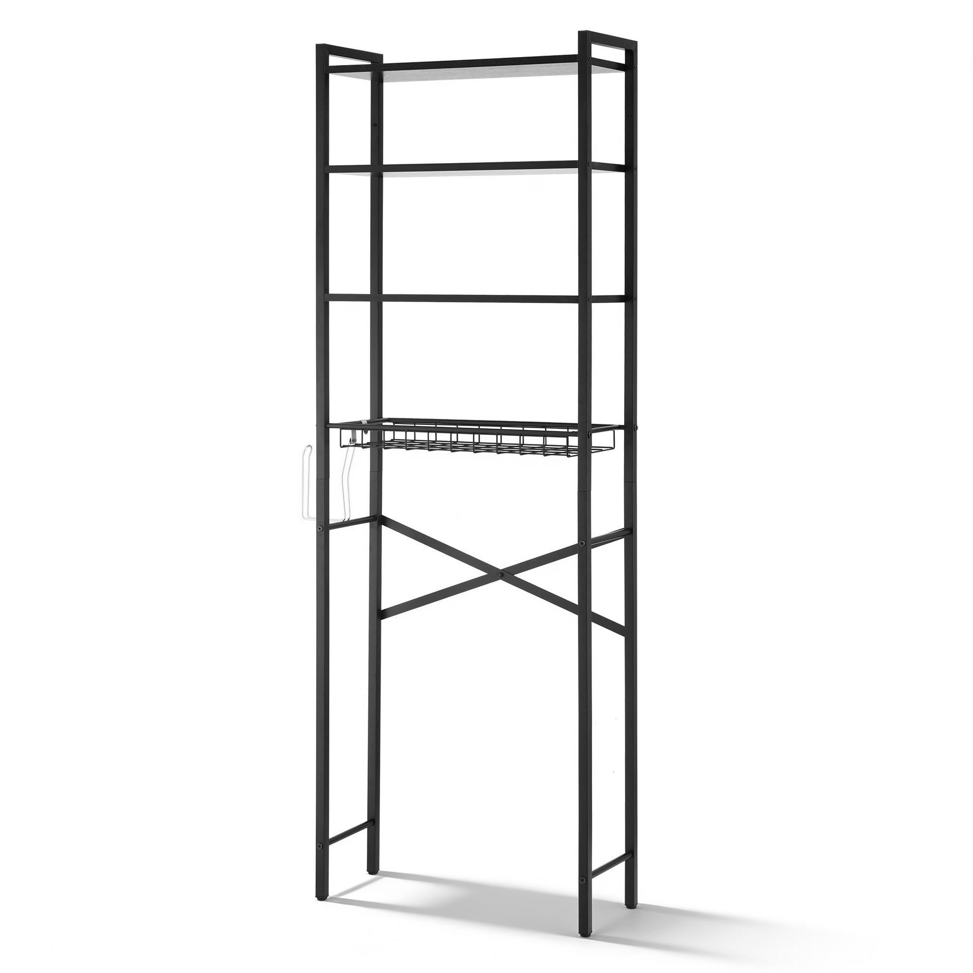 Artiss 4 Tier Over Toilet Storage Rack White
