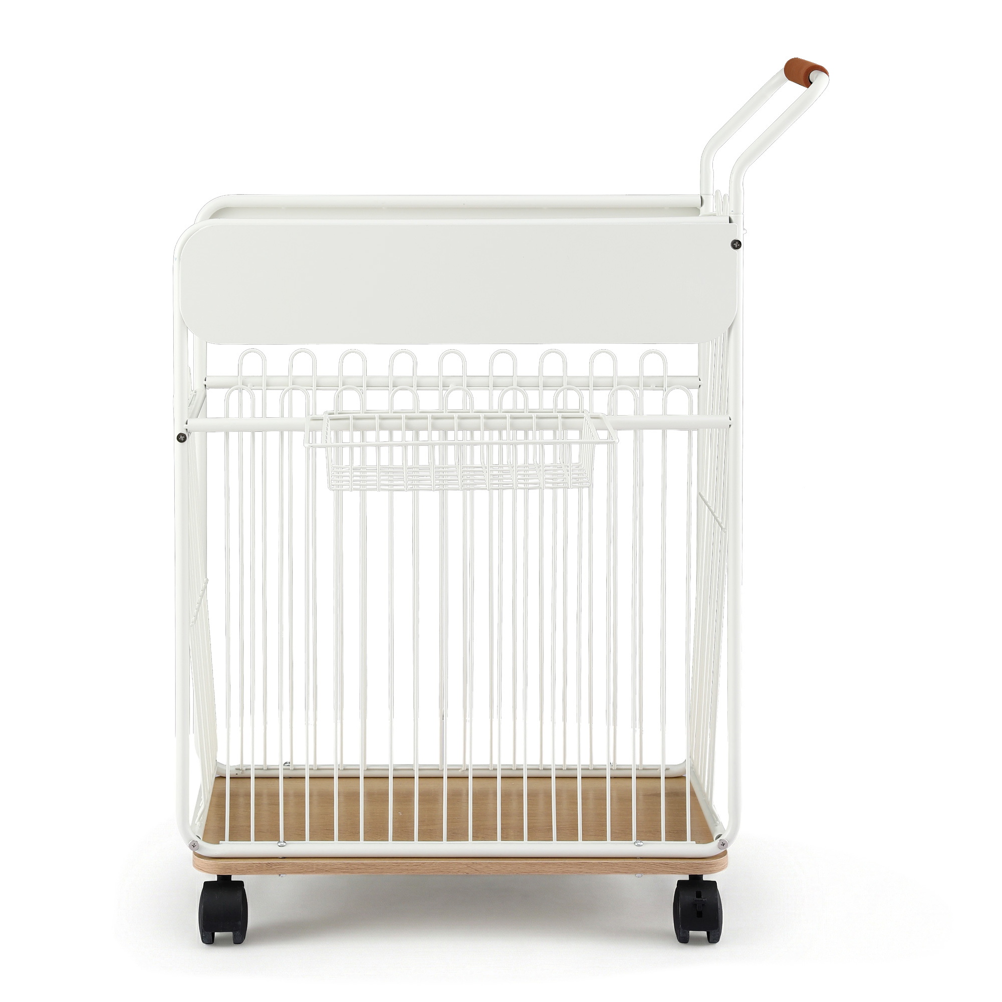 Everfit Yoga Mat Storage Rack Mobile Wheels Basket view 3