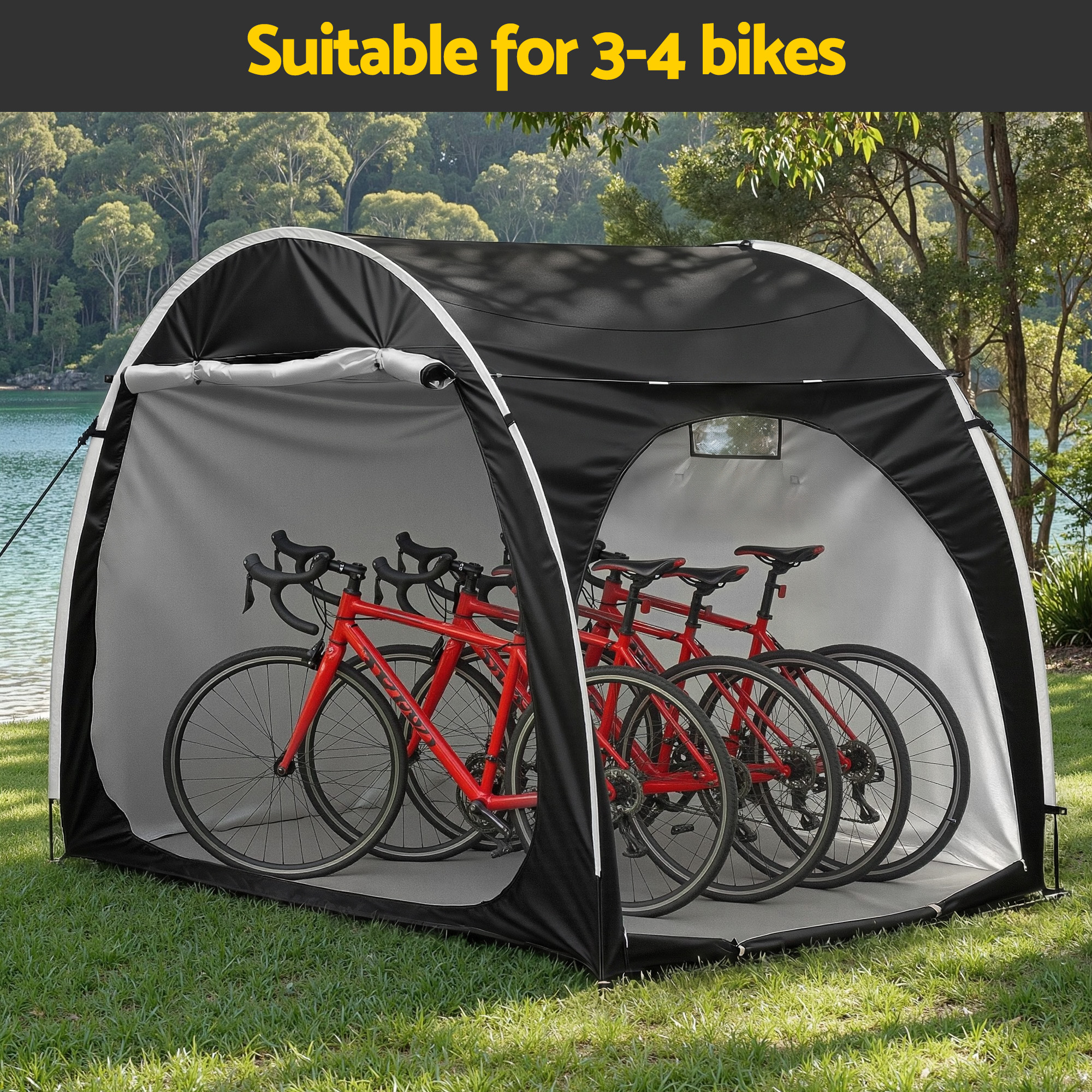 Giantz Bike Storage Tent Waterproof with Ventilation view 4