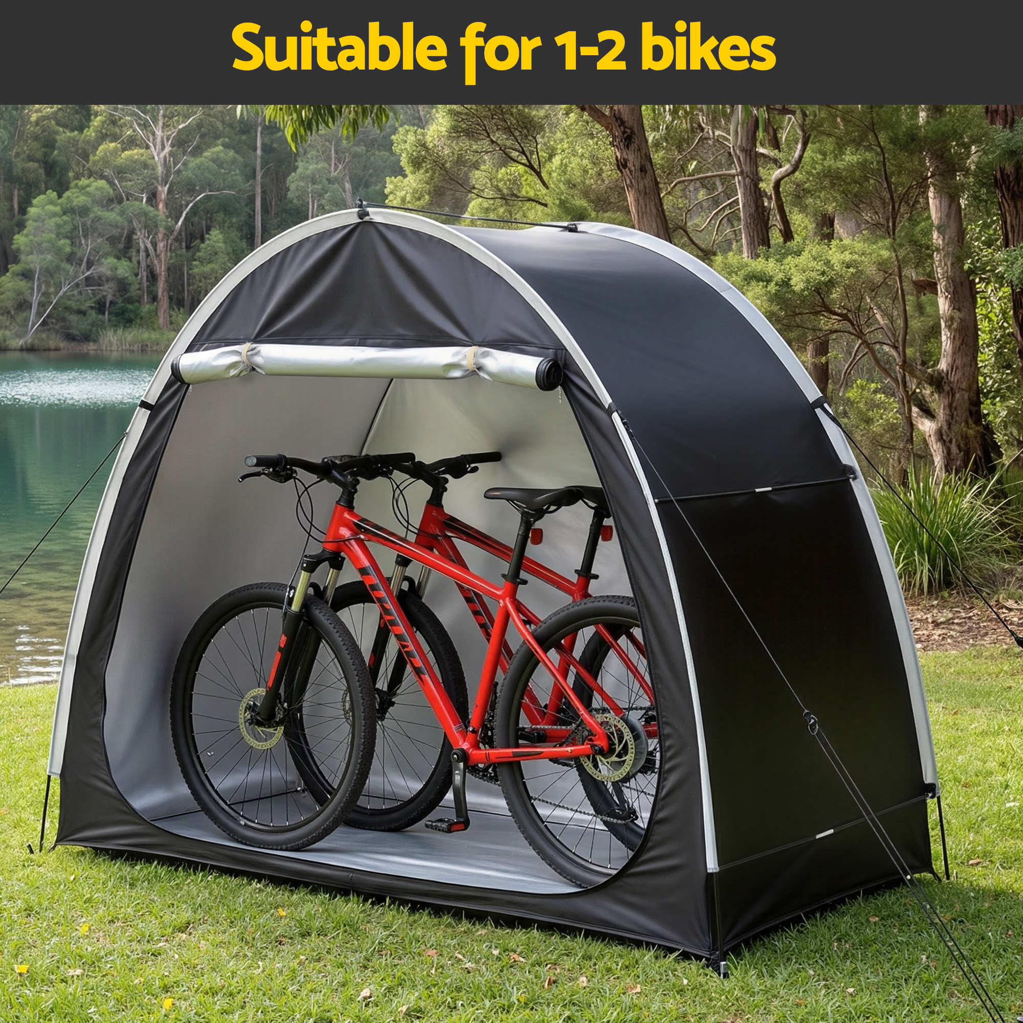 Giantz Bike Storage Tent Waterproof with Large Space view 4