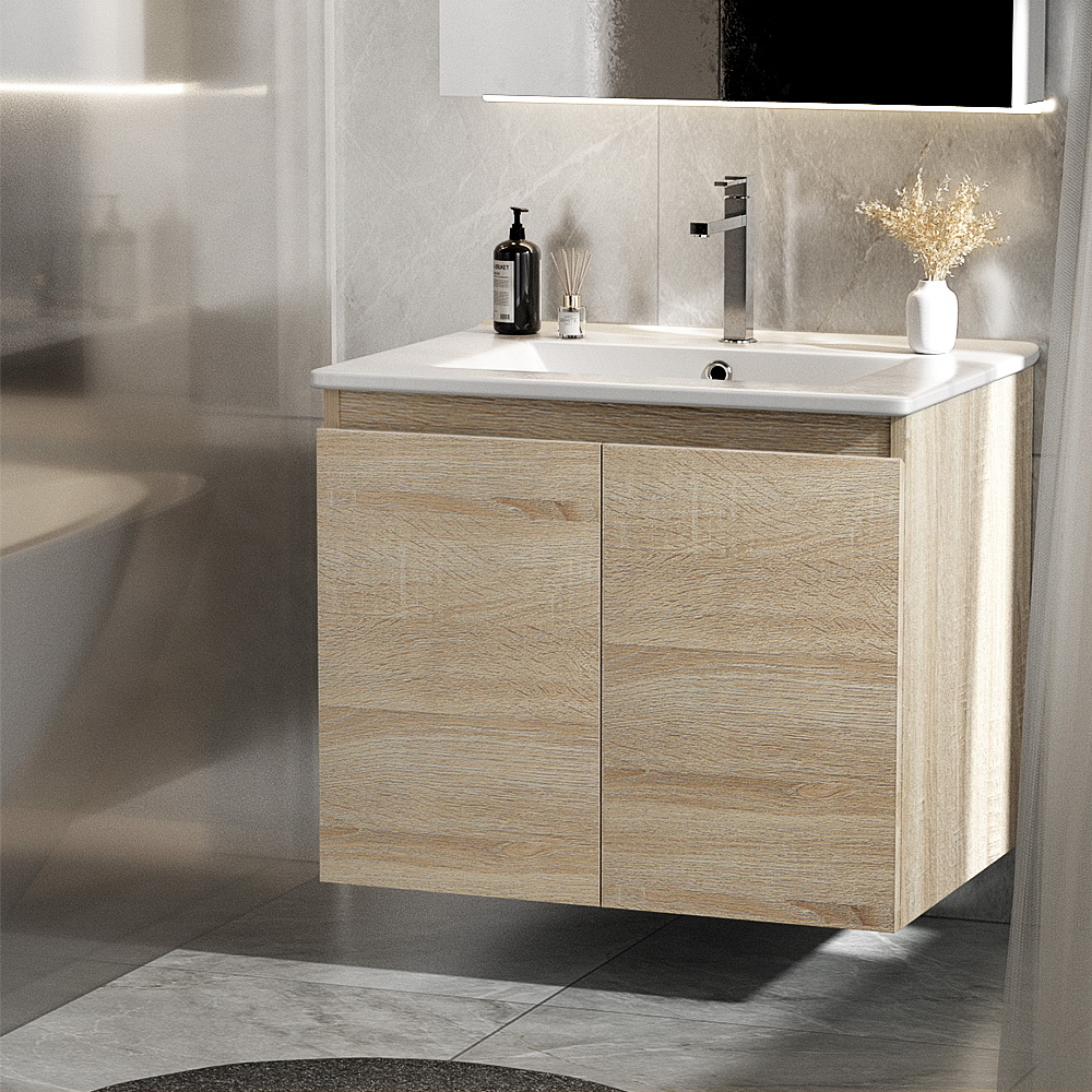 Cefito 600mm Vanity Unit with Basin, Oak