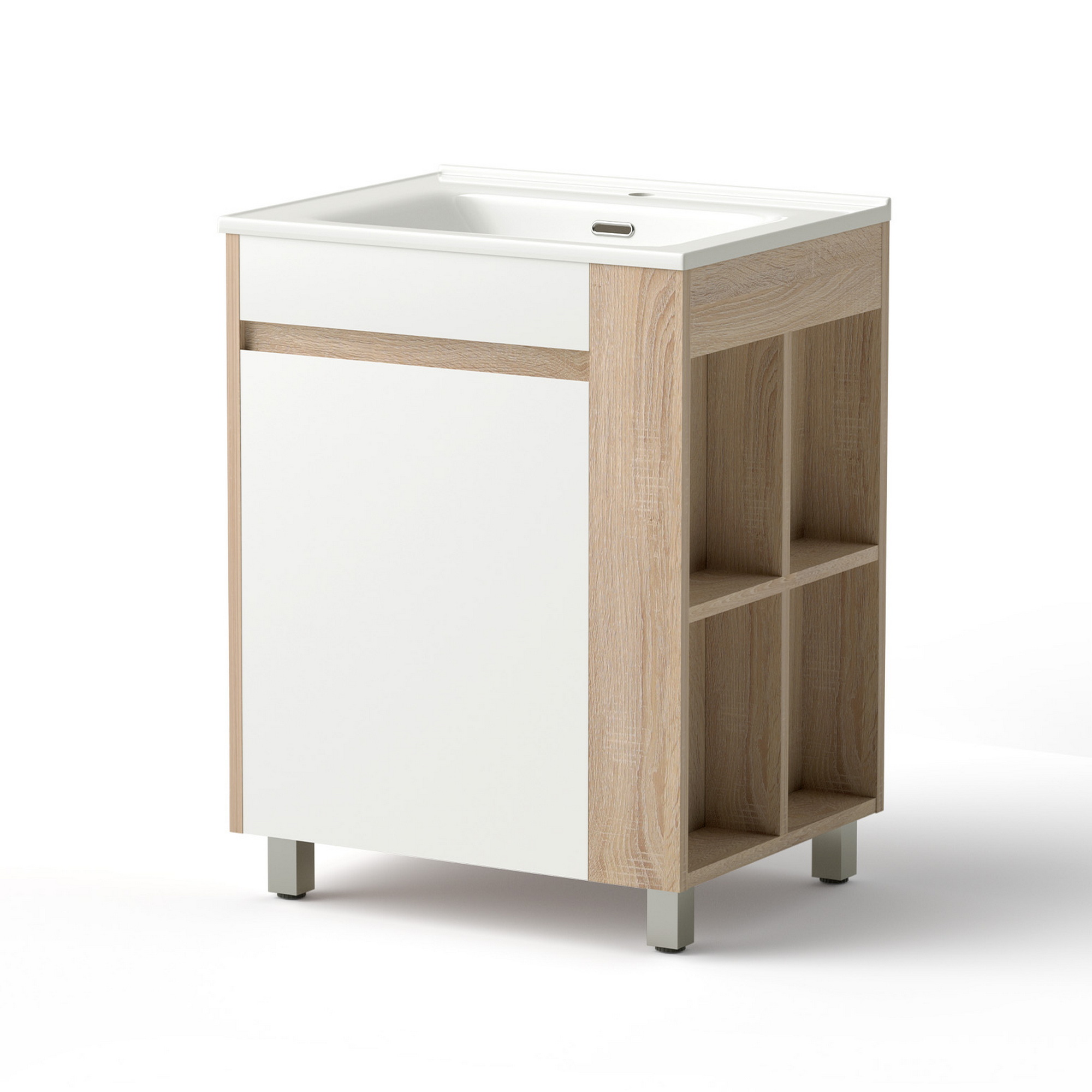 Cefito 835mm Freestanding Vanity Unit, Side Storage